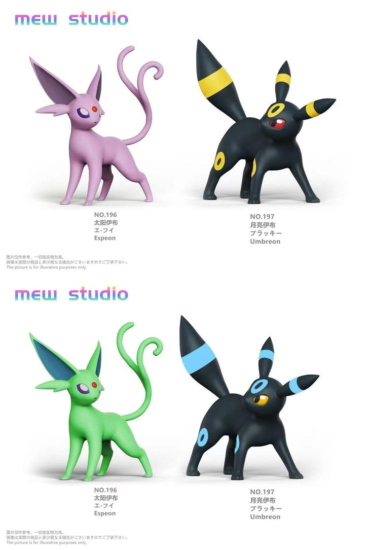 アート作品 PREORDER] 1/20 Scale World Figure [MEW] - Espeon & Umbreon