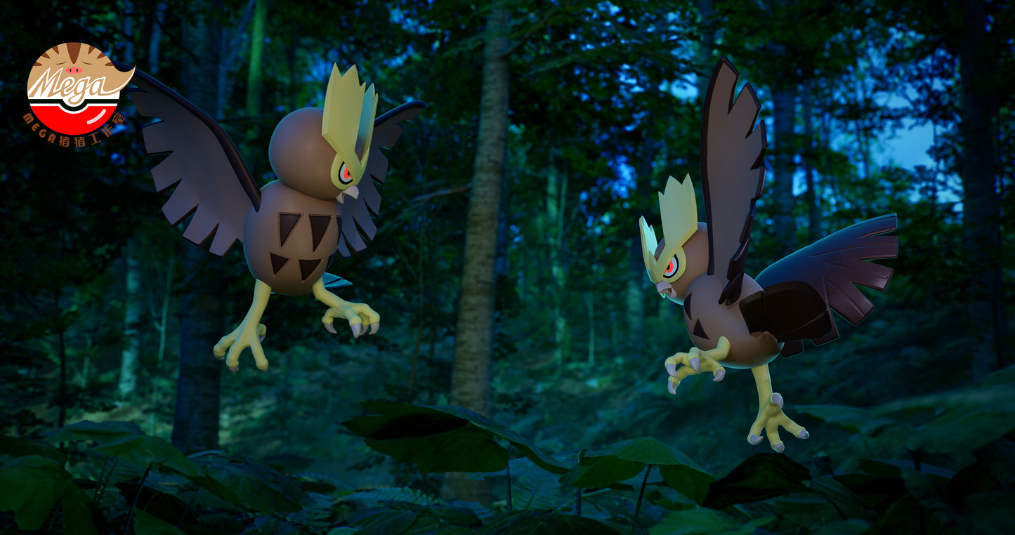 [PREORDER CLOSED] 1/20 Scale World Figure [MEGAZZ] - Hoothoot & Noctowl