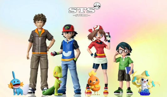 [PREORDER] 1/20 Scale World Figure [STS] - Ash Ketchum & May & Max & Brock