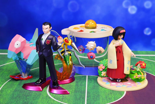 [IN STOCK] 1/20 Scale World Figure [LUCKY WINGS] - Giovanni & Beedrill & Erika & Bellossom