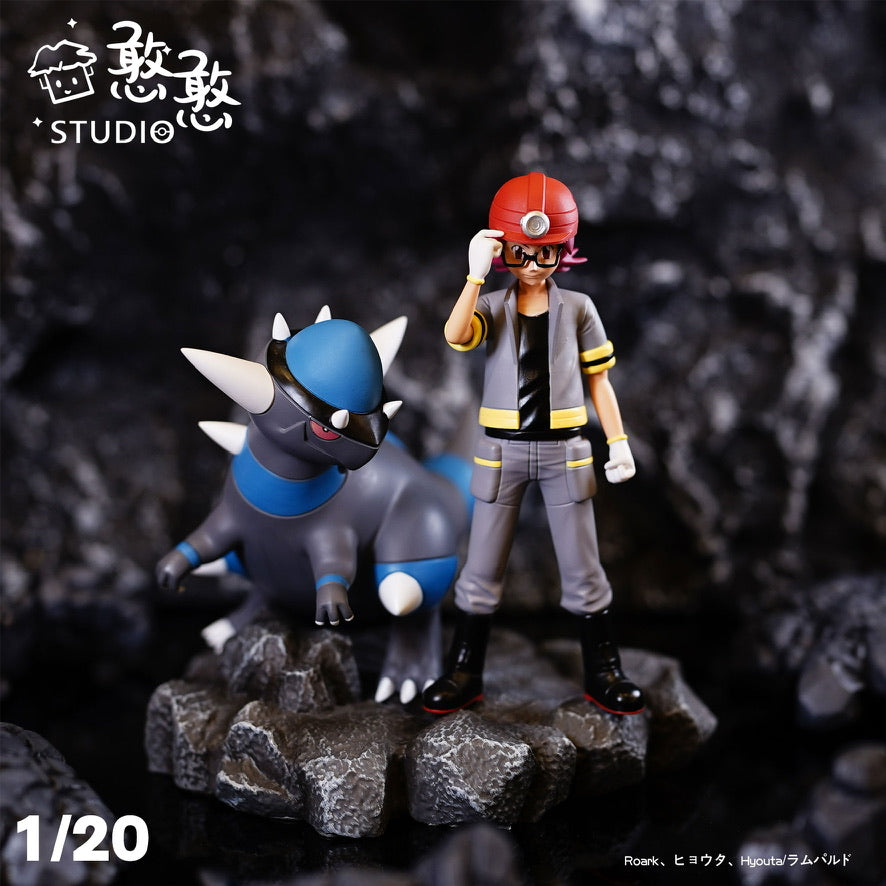 Rampardos 1/20スケールフィギュア REMAINING BALANCE] 1/20 Scale World [HH] - Roark & Rampardos