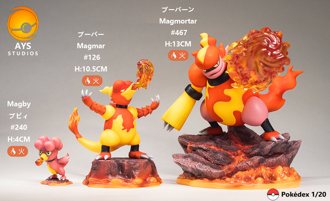 Preorder Closed 120 Scale World Figure Ays Magmar And Magby And Mag