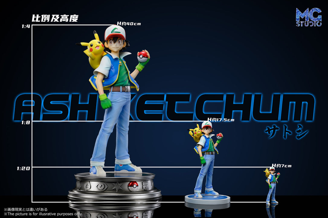 [PREORDER] 1/20 Scale World Figure [MG] - Ash Ketchum & Pikachu