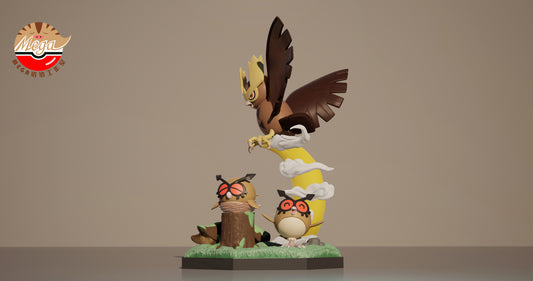 [PREORDER CLOSED] 1/20 Scale World Figure [MEGAZZ] - Hoothoot & Noctowl