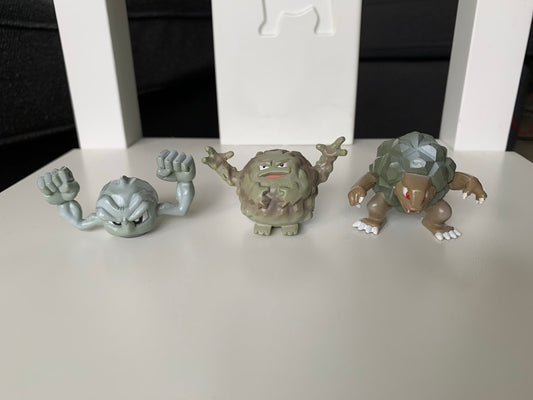 Figurine Tomy CGTSJ -  Racaillou & Gravalanch & Grolem