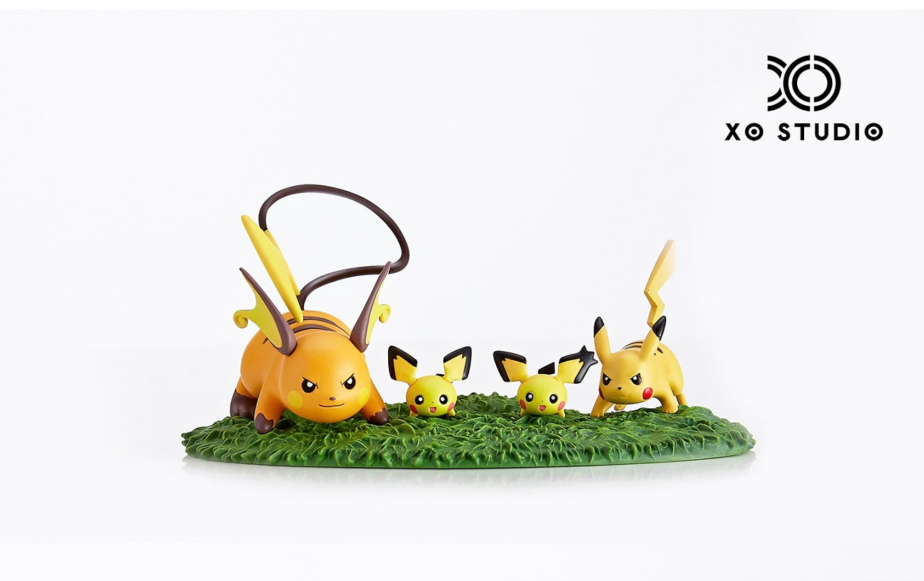 Collection Figurines Pokémon Raichu et Pikachu LED - 28 cm PVC Grande  Taille