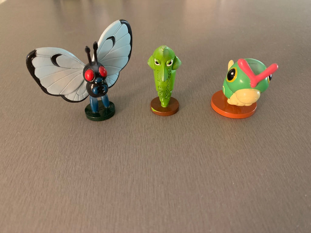 Figurine Tomy CGTSJ - Chenipan & Chrysacier & Papilusion