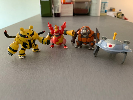 Figurine Tomy CGTSJ - Elekable & Rhinastoc & Maganon & Magnezone