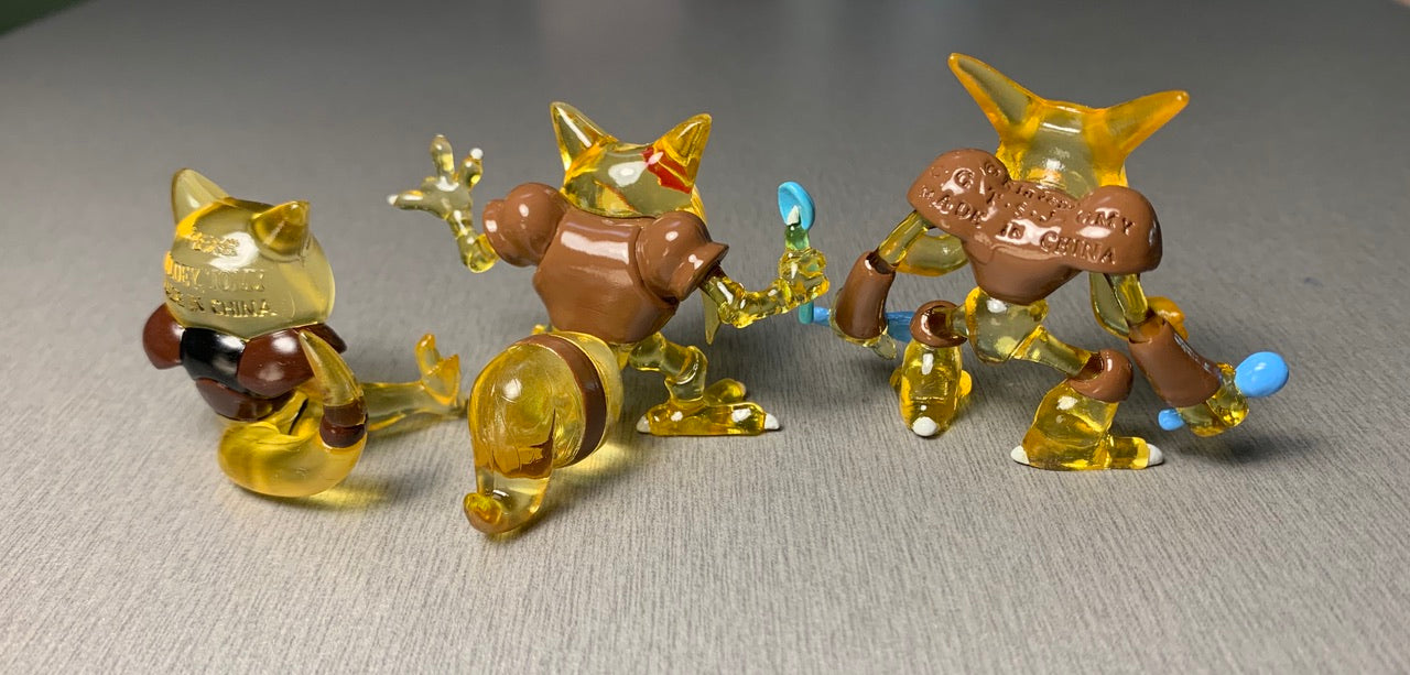 Figurine Translucide - Abra & Kadabra & Alakazam