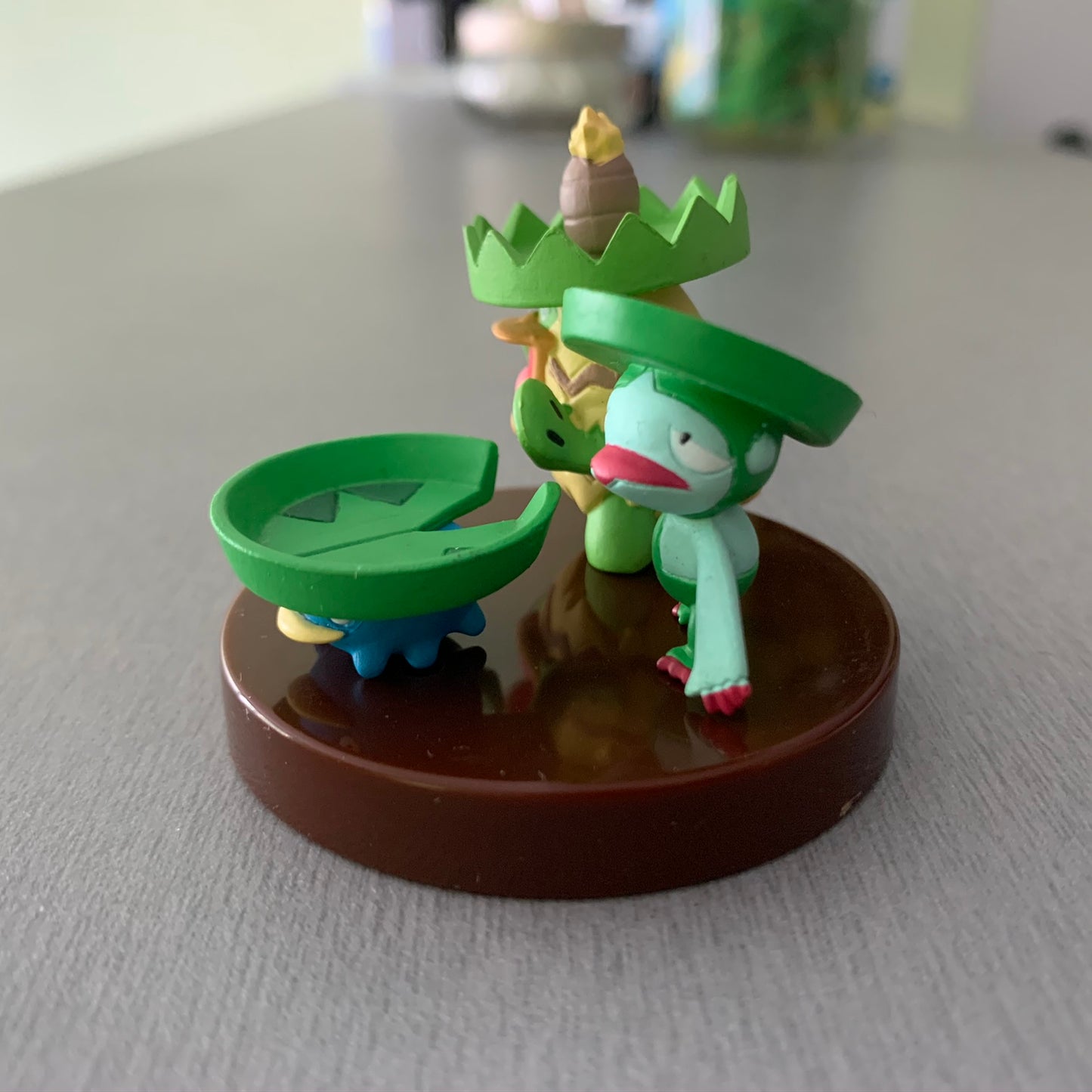 Tomy Zukan 1/40 Figure - Lotad & Lombre & Ludicolo
