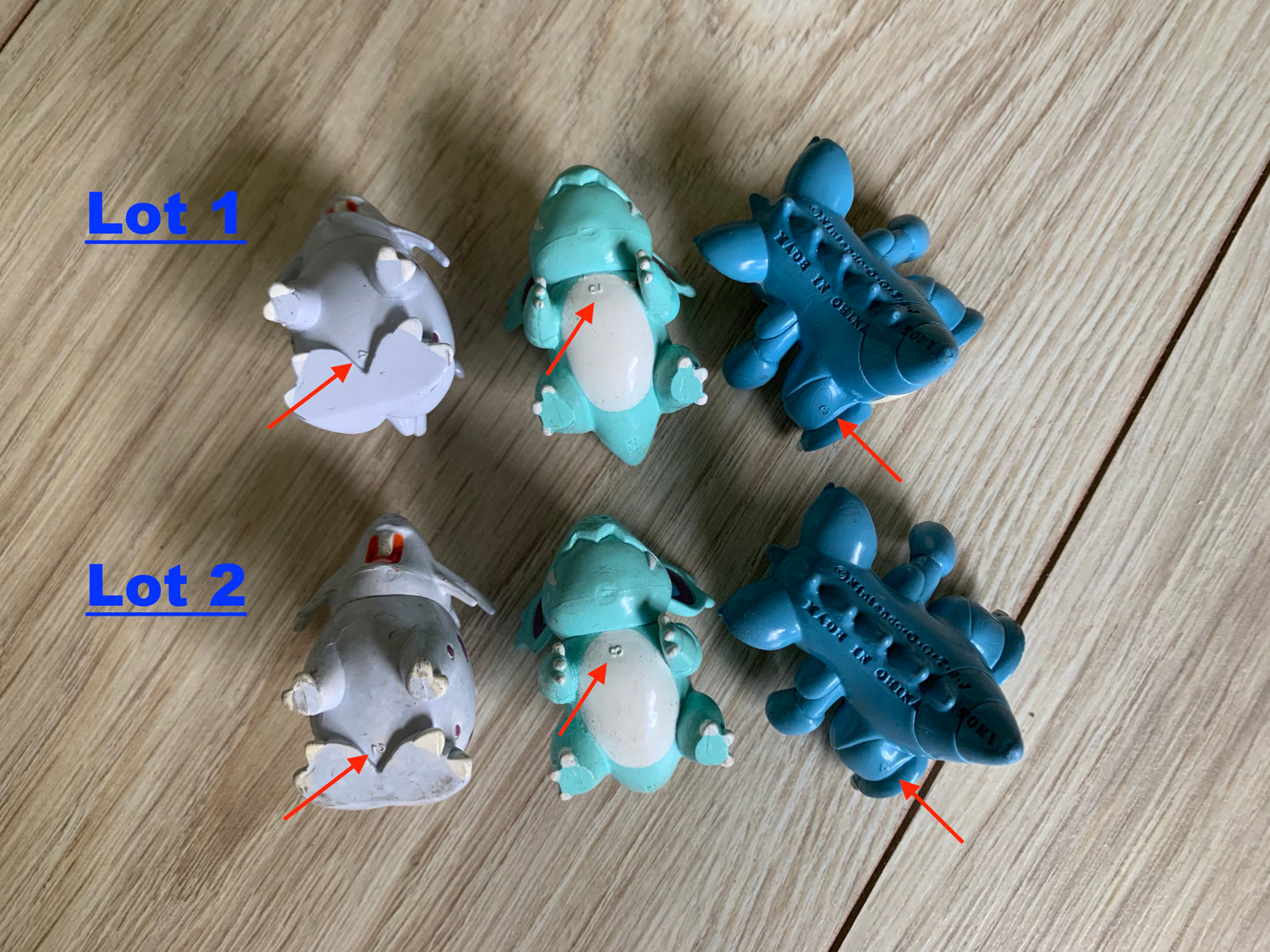 Figurine Tomy CGTSJ - Nidoran♀ & Nidorina & Nidoqueen