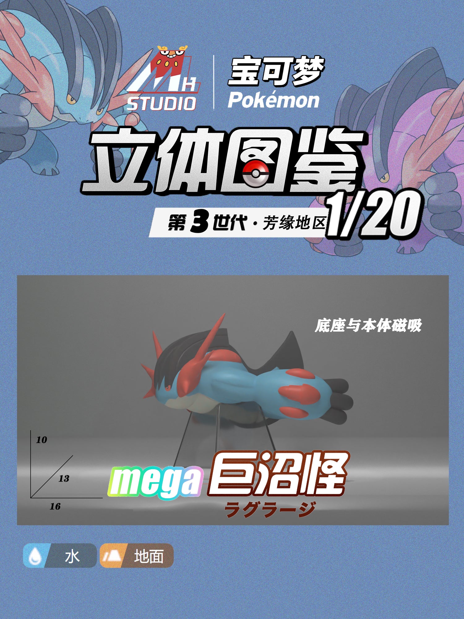 In Stock〗Pokemon Scale World Mega Alakazam #065 1:20 - DM Studio – Pokemon  lover