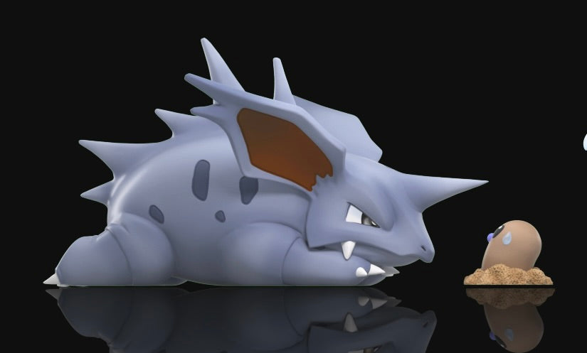 [PREORDER] 1/20 Scale World Figure [WONDER] - Nidoran♂ & Nidorino & Nidoking