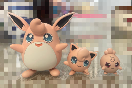 [IN STOCK] 1/20 Scale World Figure [KIRA PRIVATE] - Jigglypuff & Wigglytuff & Igglybuff