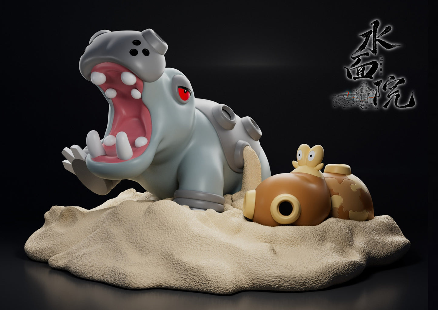 [PREORDER CLOSED] 1/20 Scale World Figure [MINAMO] - Hippopotas & Hippowdon