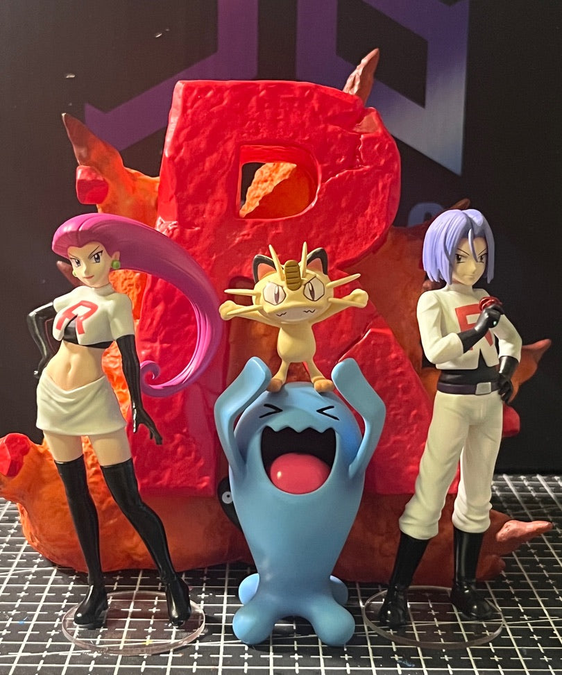 [IN STOCK] 1/20 Scale World Figure [JB] - Jessie & James & Meowth & Wobbuffet