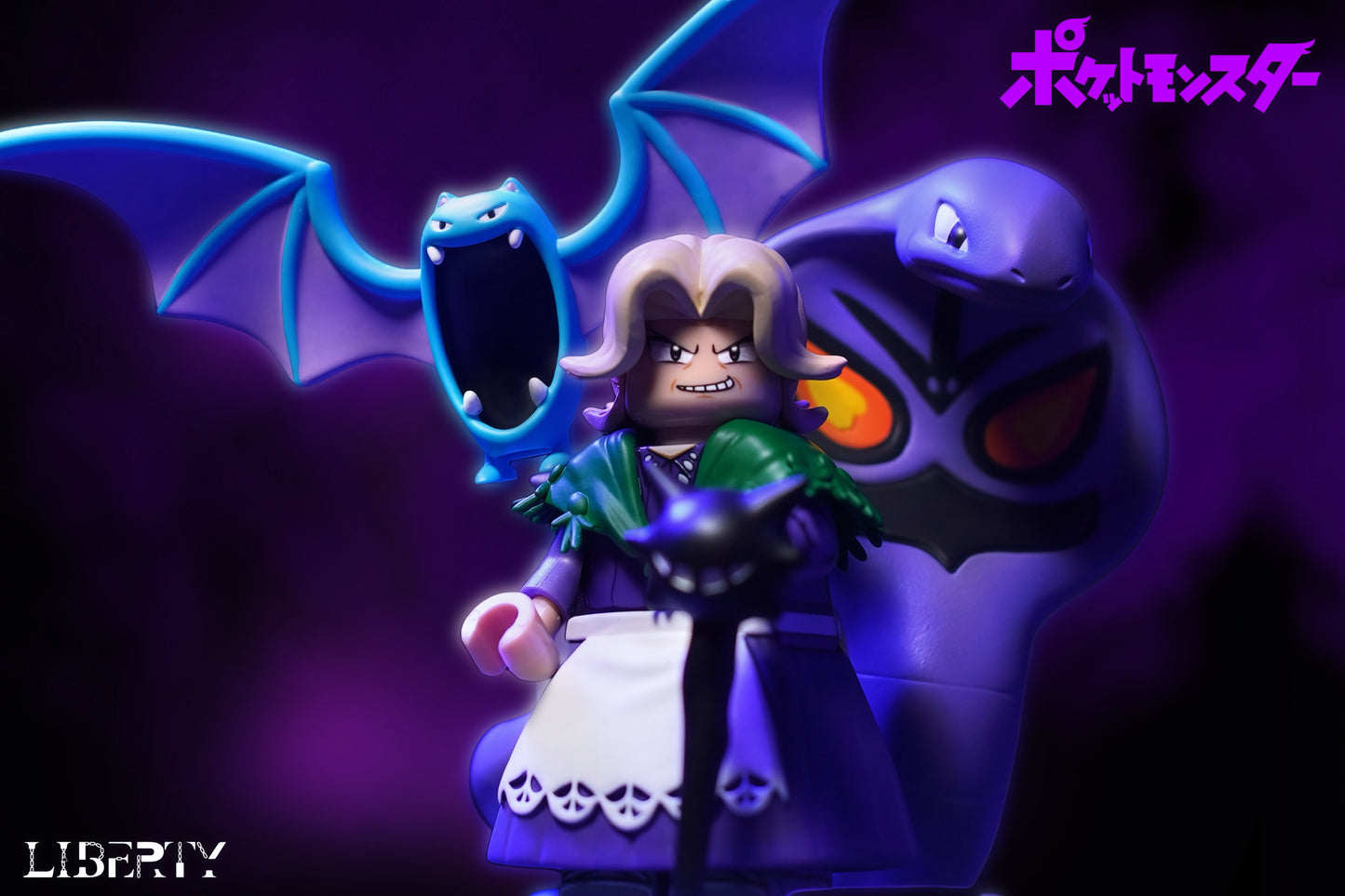 [IN STOCK] Pokémon Minifigure [LIBERTY BRICK] - Agatha & Golbat & Arbok