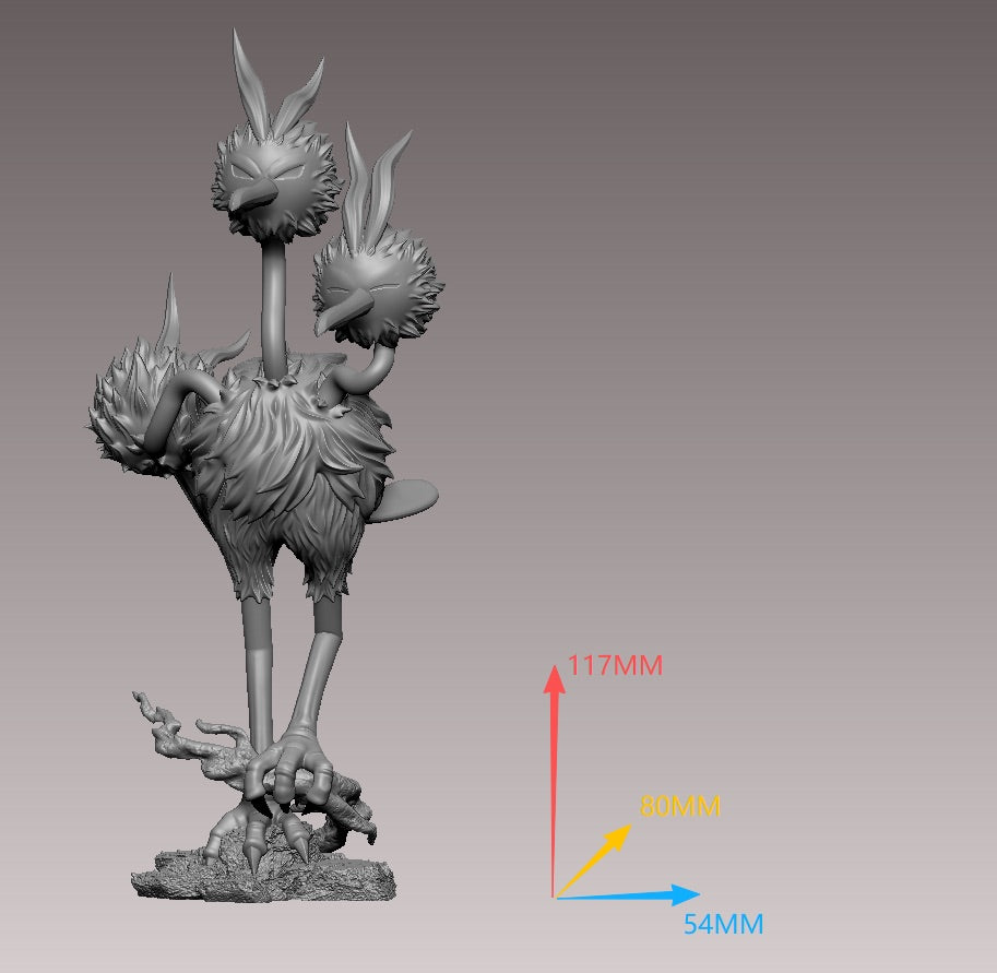 [PREORDER] 1/20 Scale World Figure [WONDER] - Doduo & Dodrio & Salandit