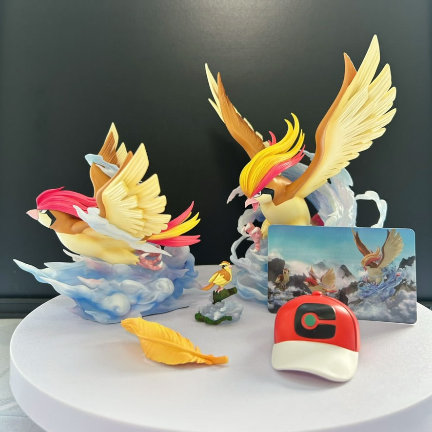 [IN STOCK] 1/20 Scale World Figure [PALLET TOWN] - Pidgey & Pidgeotto & Pidgeot