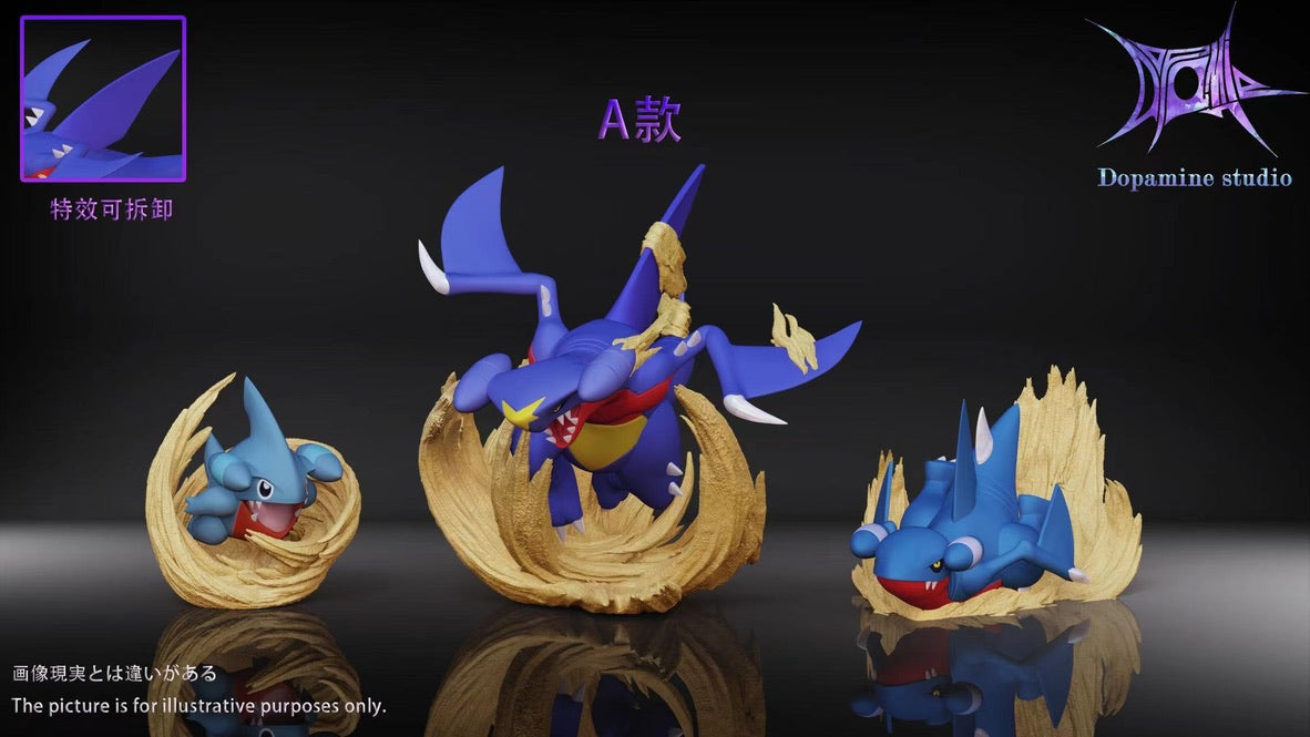 [PREORDER] 1/20 Scale World Figure [DOPAMINE] - Gible & Gabite & Garchomp