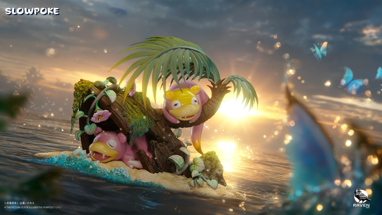 [PREORDER] Mini Statue [RAVEN] - Slowpoke & Galarian Slowpoke