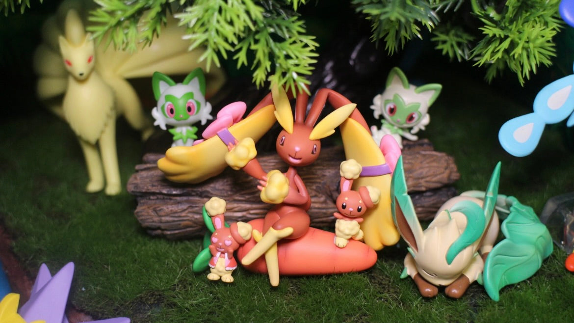 [IN STOCK] 1/20 Scale World Figure [TP] - Buneary & Lopunny & Mega Lopunny