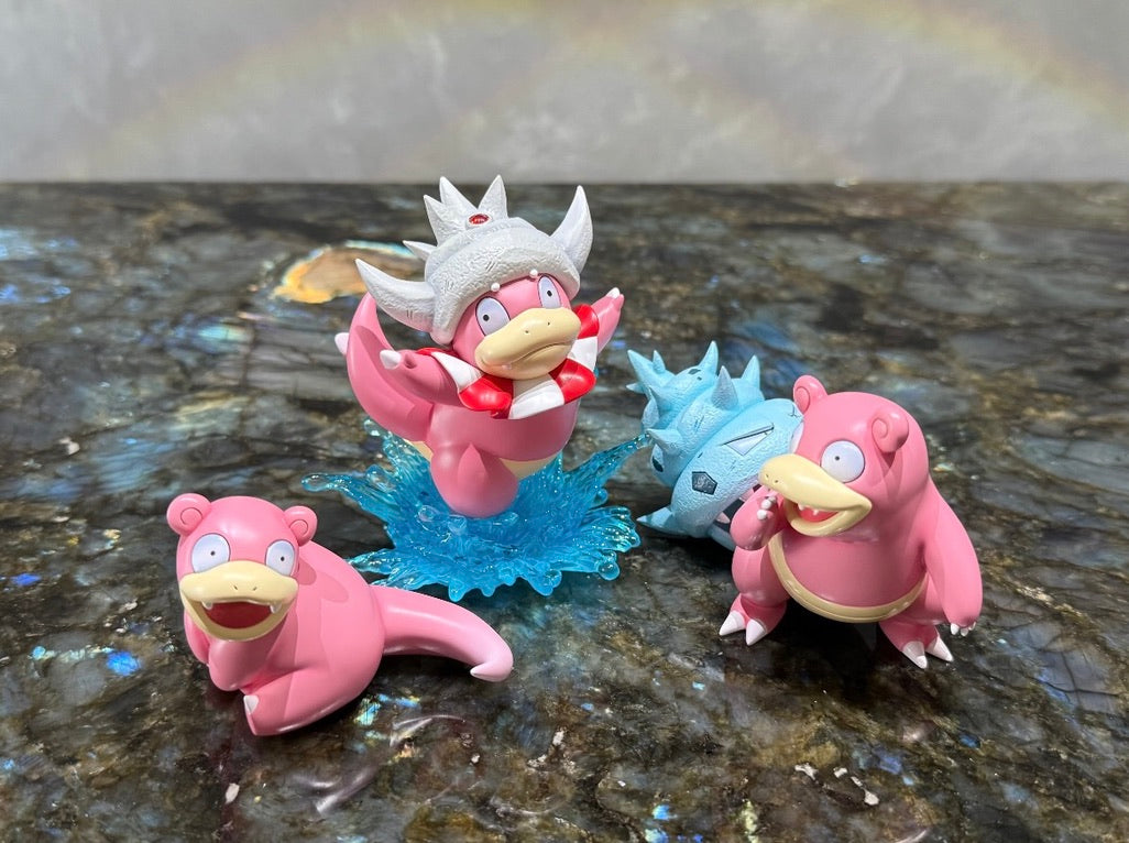 [IN STOCK] 1/20 Scale World Figure [PALLET TOWN] - Slowpoke & Slowbro & Slowking