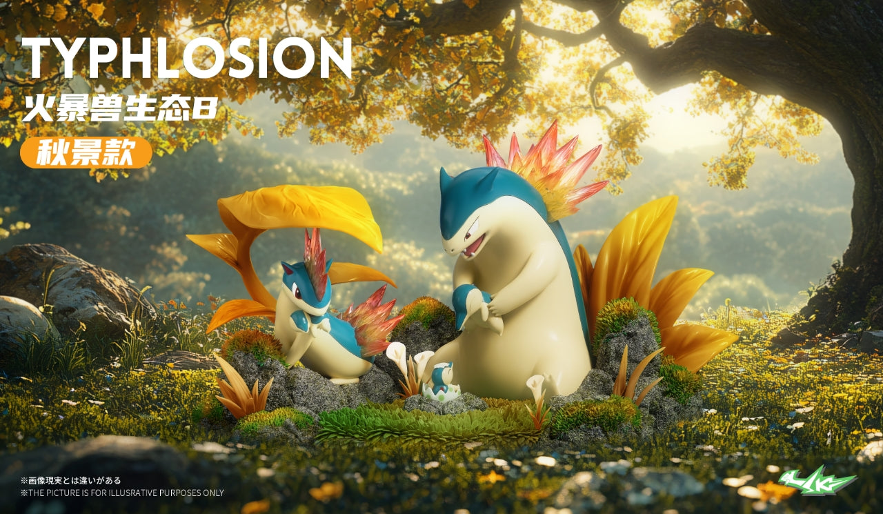 [PREORDER] 1/20 Scale World Figure [SK] - Cyndaquil & Quilava & Typhlosion