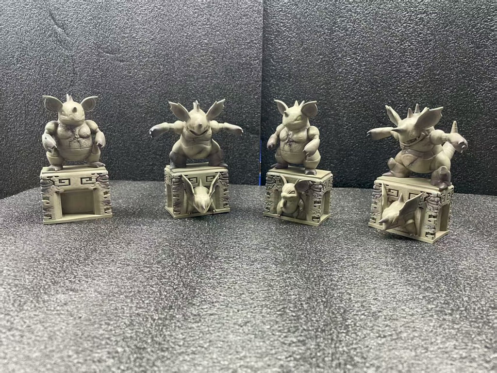[IN STOCK] Mini statue [SP] - Nidoran♀ & Nidorina & Nidoqueen & Nidoran♂ & Nidorino & Nidoking