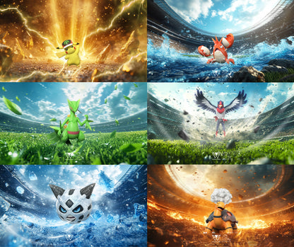 [PREORDER] 1/20 Scale World Figure [WONDER] - Hoenn Set (Pikachu & Corphish & Torkoal & Sceptile & Swellow & Glalie)