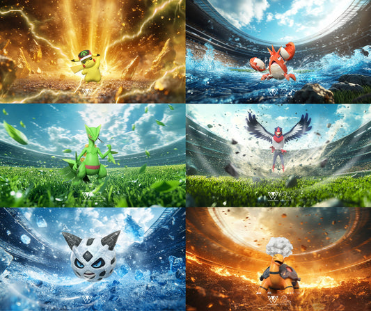 [PREORDER] 1/20 Scale World Figure [WONDER] - Hoenn Set (Pikachu & Corphish & Torkoal & Sceptile & Swellow & Glalie)