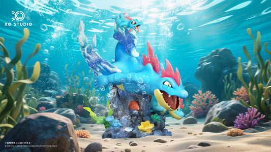 [PREORDER] 1/20 Scale World Figure [XO] - Totodile & Croconaw & Feraligatr