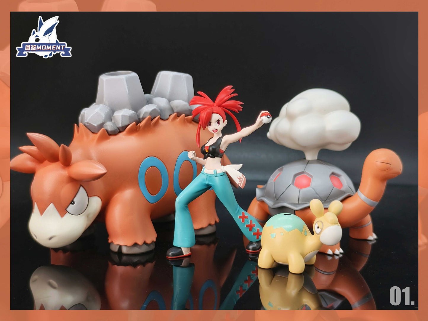 [PREORDER] 1/20 Scale World Figure [POKEDEX MOMENT] - Flannery & Torkoal