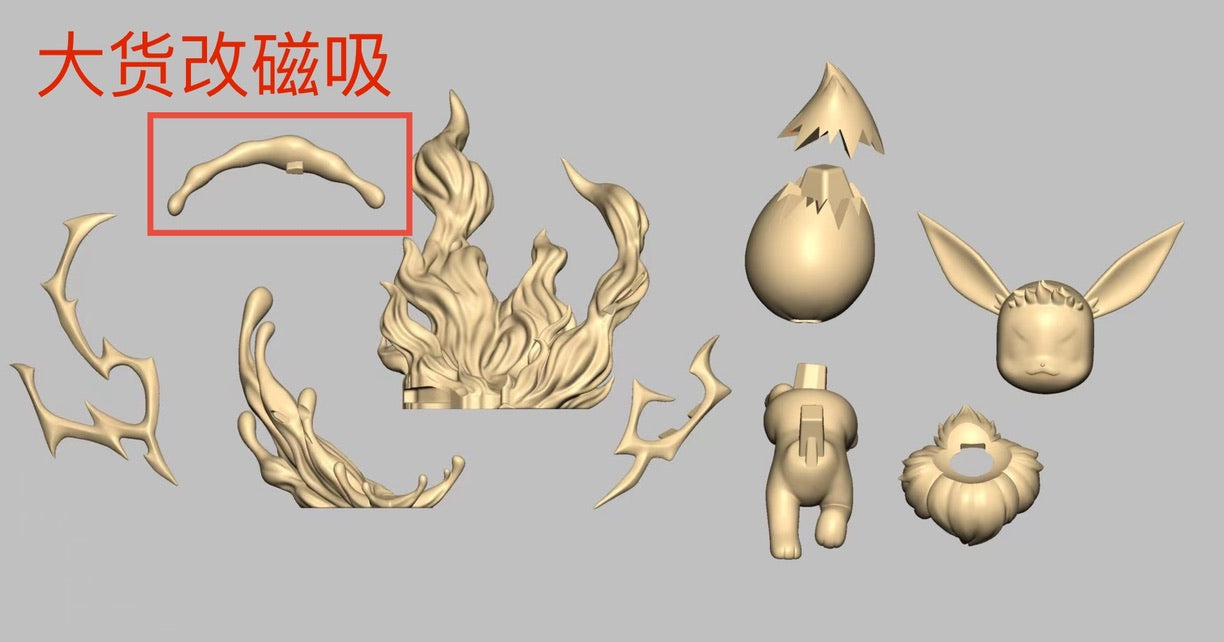 [REMAINING BALANCE] 1/20 Scale World Figure [POKEHUB] - Eevee