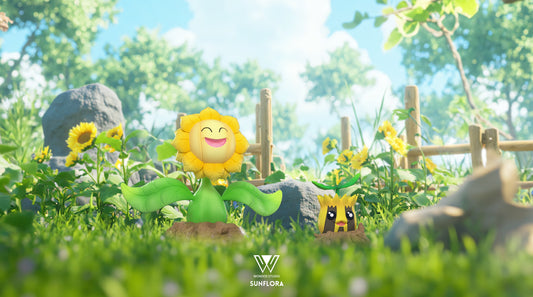 [PREORDER] 1/20 Scale World Figure [WONDER] - Sunkern & Sunflora & Sudowoodo & Bonsly