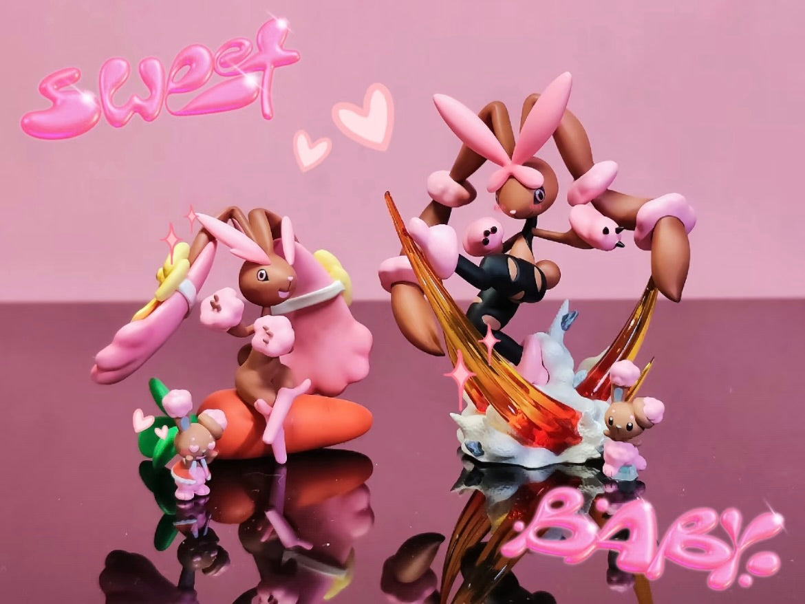 [IN STOCK] 1/20 Scale World Figure [TP] - Buneary & Lopunny & Mega Lopunny