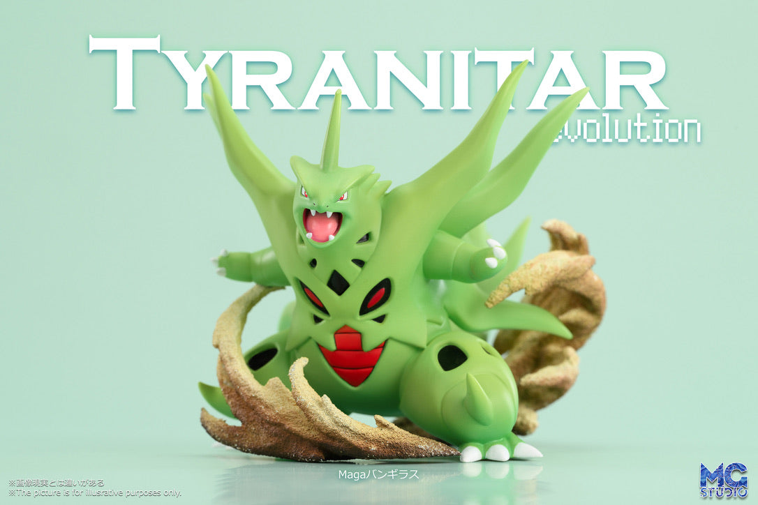 [PREORDER] 1/20 Scale World Figure [MG] - Larvitar & Pupitar & Tyranitar & Mega Tyranitar