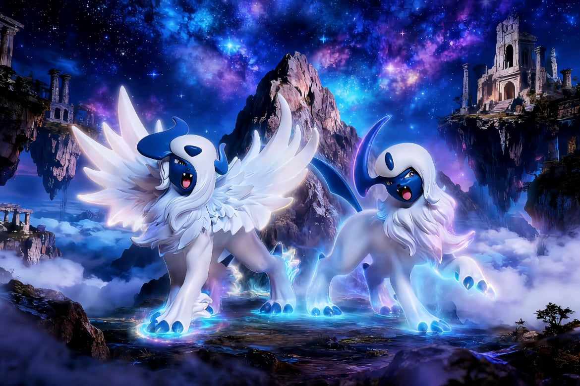 [IN STOCK] 1/20 Scale World Figure [CHANGQING] - Absol & Mega Absol