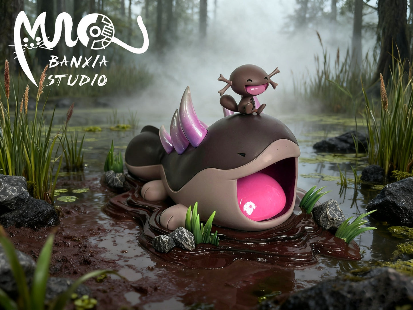 [PREORDER] 1/20 Scale World Figure [BANXIA] - Paldean Wooper & Clodsire