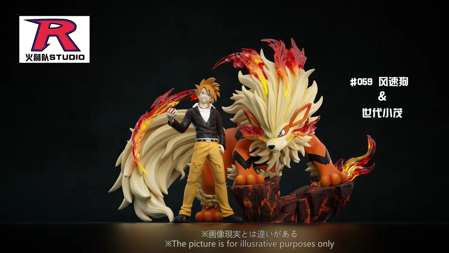 [PREORDER] 1/20 Scale World Figure [TEAM ROCKET] - Gary & Arcanine