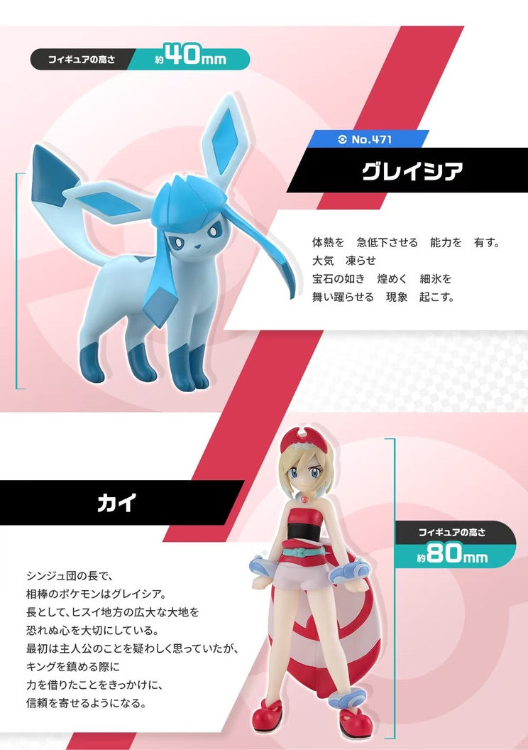 [PREORDER] 1/20 Scale World Figure [BANDAÏ] - Seki & Leafeon & Irida & Glaceon