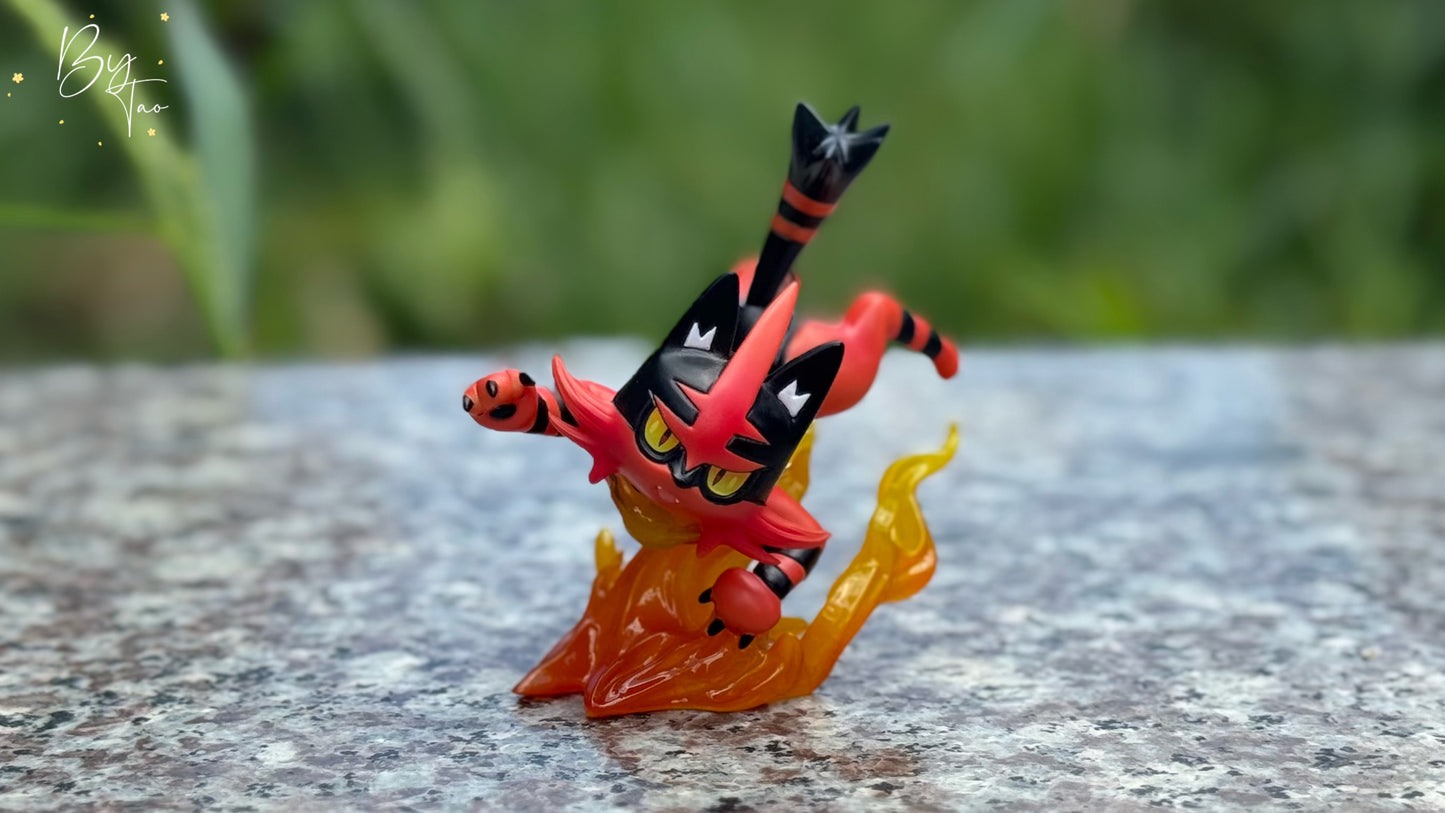 [IN STOCK] 1/20 Scale World Figure [WONDER] - Litten & Torracat & Incineroar