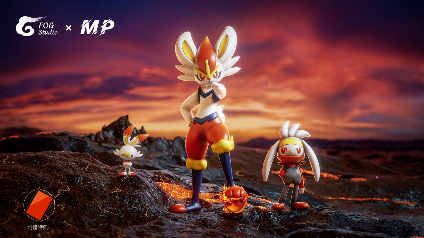 [PREORDER CLOSED] 1/20 Scale World Figure [FOG] - Scorbunny & Raboot & Cinderace