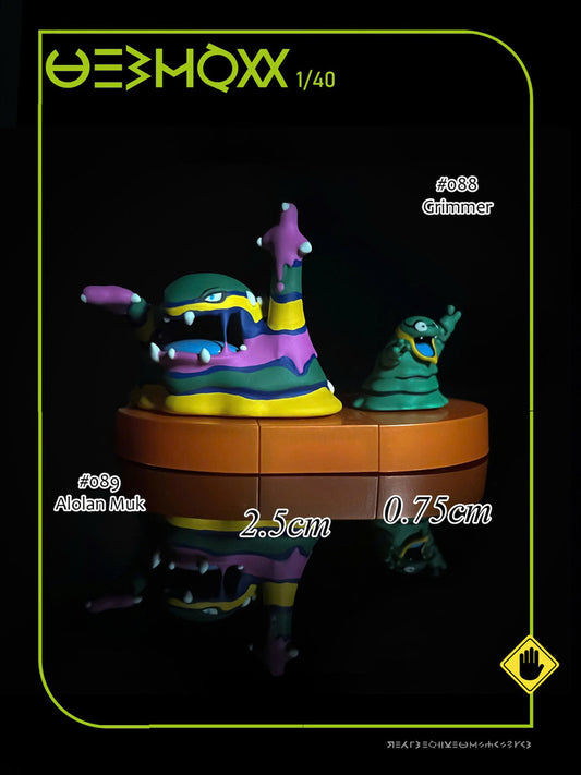 [PREORDER] 1/40 Zukan Figure [IGGLY] - Alolan Grimer & Muk