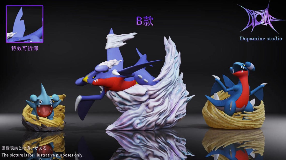 [PREORDER] 1/20 Scale World Figure [DOPAMINE] - Gible & Gabite & Garchomp