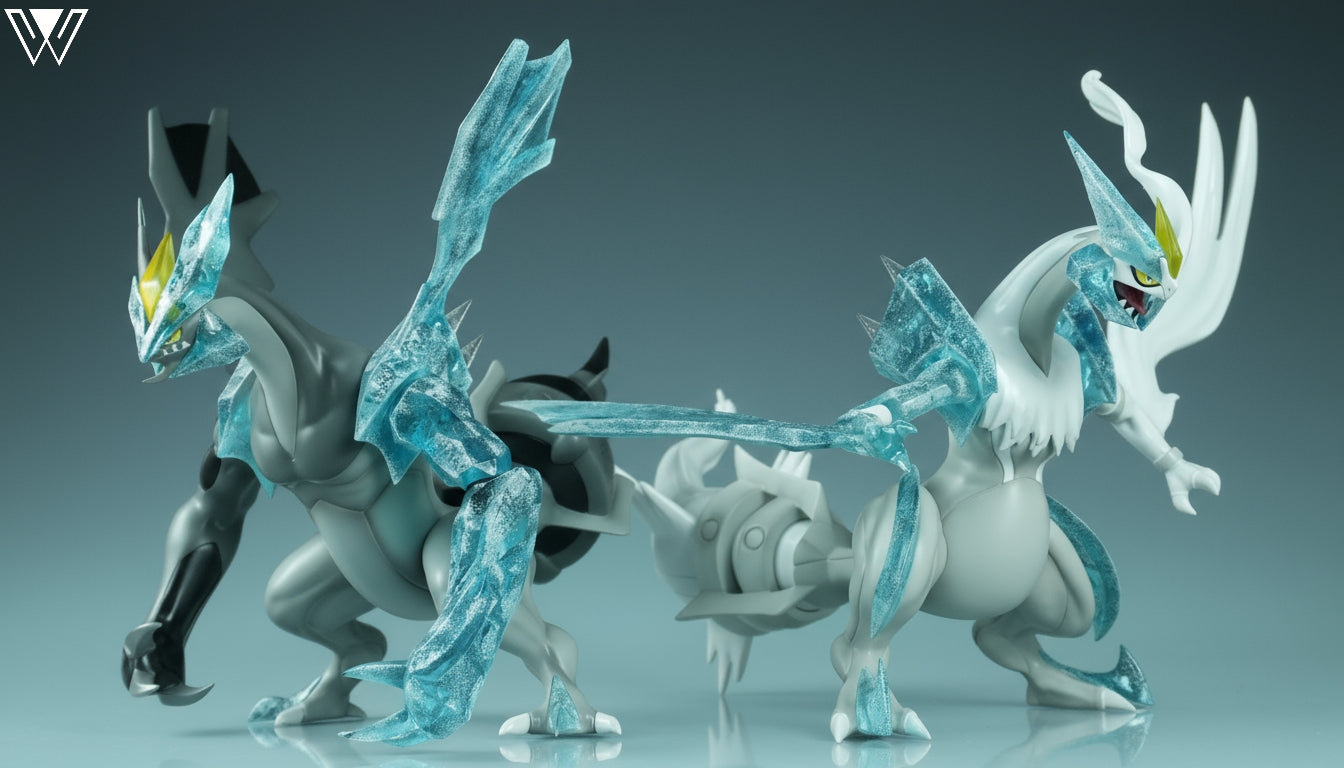 [IN STOCK] 1/20 Scale World Figure [WONDER] - Black Kyurem & White Kyurem