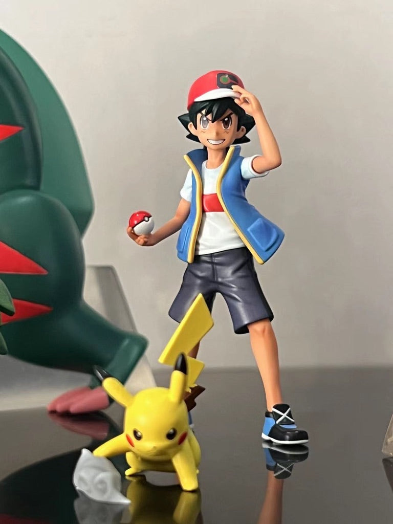 [IN STOCK] 1/20 Scale World Figure [TRAINER HOUSE] - Ash Ketchum & Pikachu