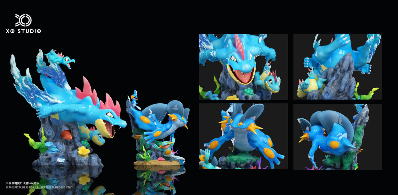 [PREORDER] 1/20 Scale World Figure [XO] - Mudkip & Marshtomp & Swampert