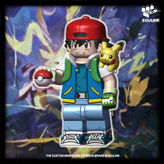 [PREORDER] Pokémon Minifigure [SOULINK] - Ash Ketchum & Pikachu