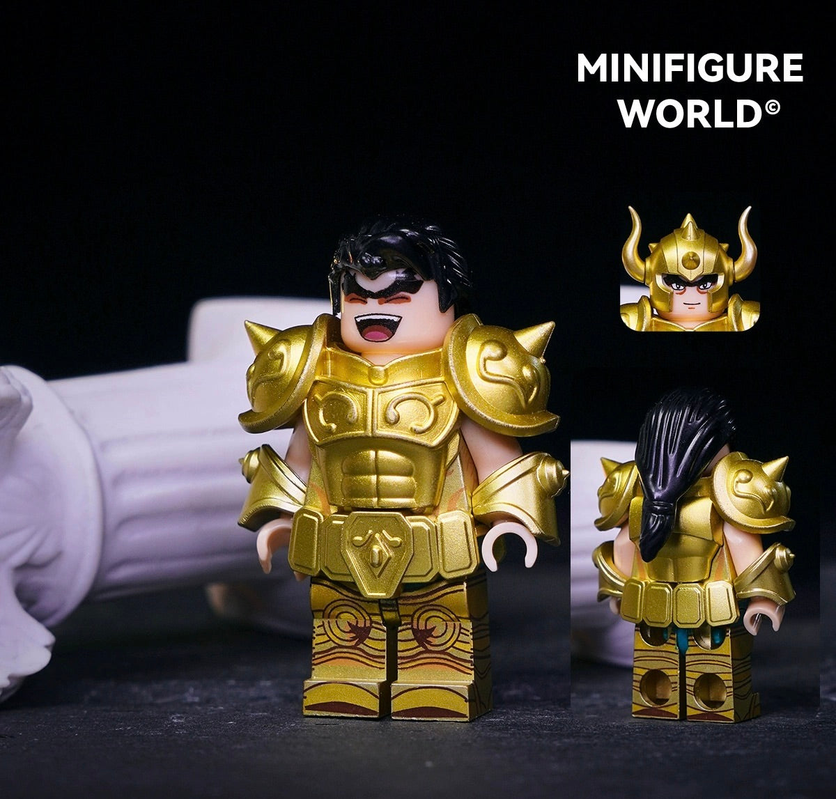 [IN STOCK] Custom Designed Minifigure [MINIFIGURE WORLD] - Gold Saint